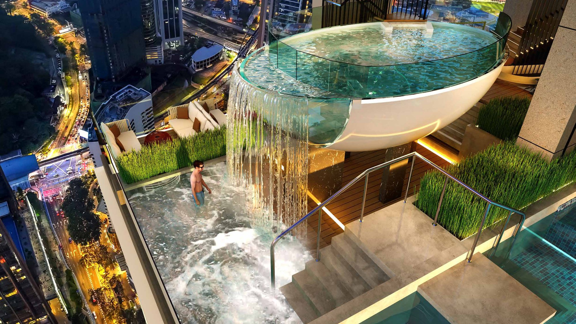 Armani Hallson KLCC — L76 elevated heated pool, artist's impression