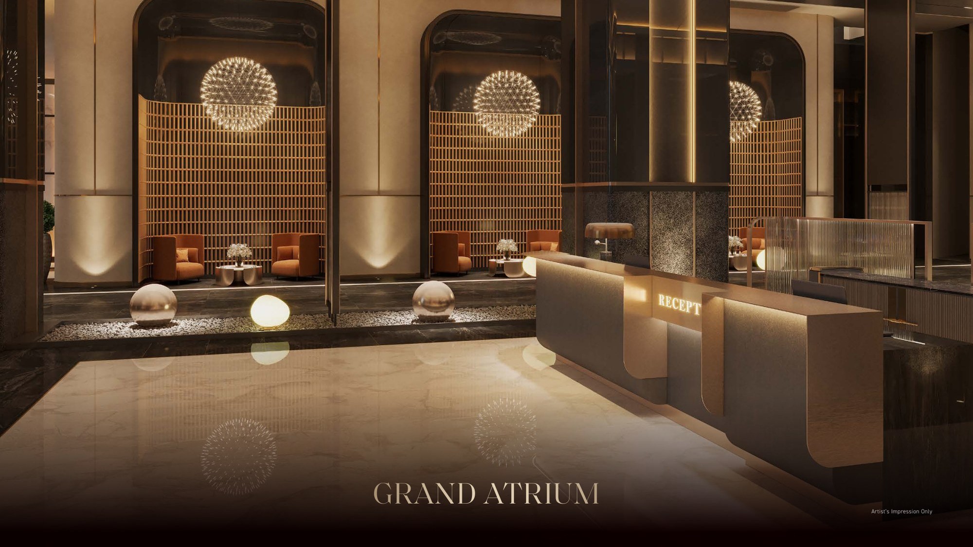 Armani Hallson KLCC — Grand Atrium, the reception area, artist's impression
