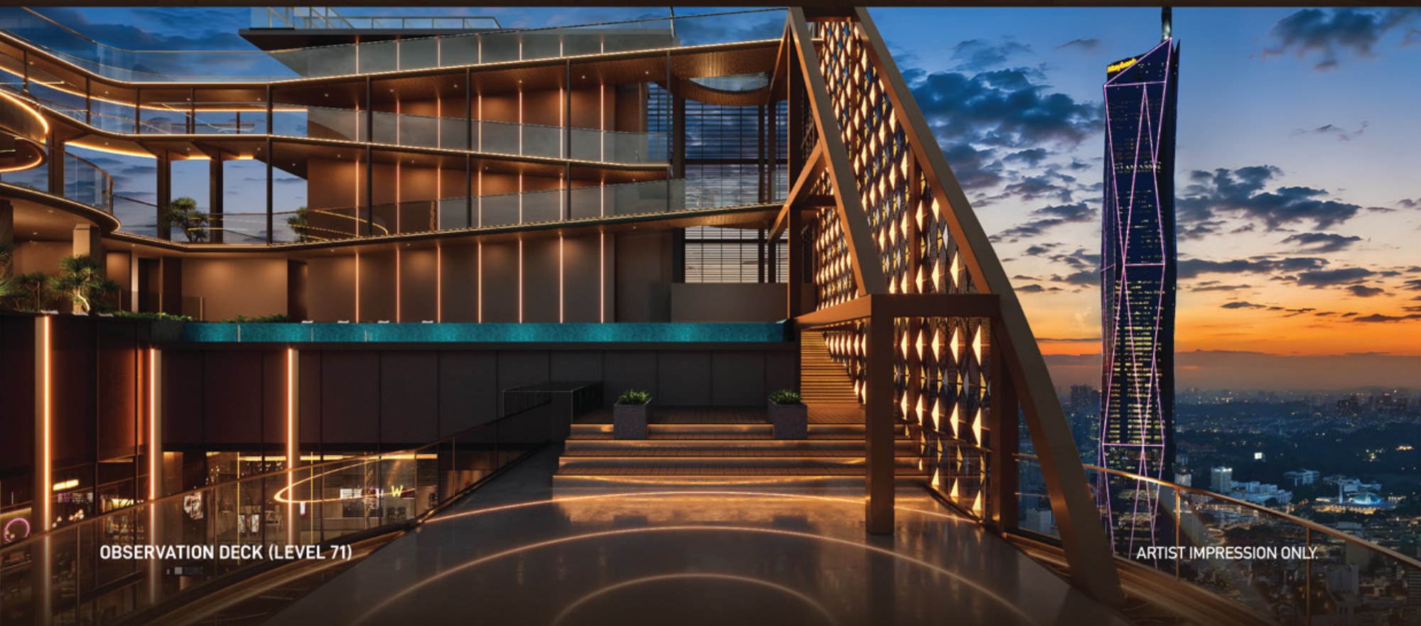 Armani Hallson KLCC — Observation deck, Level 71, artist's impression