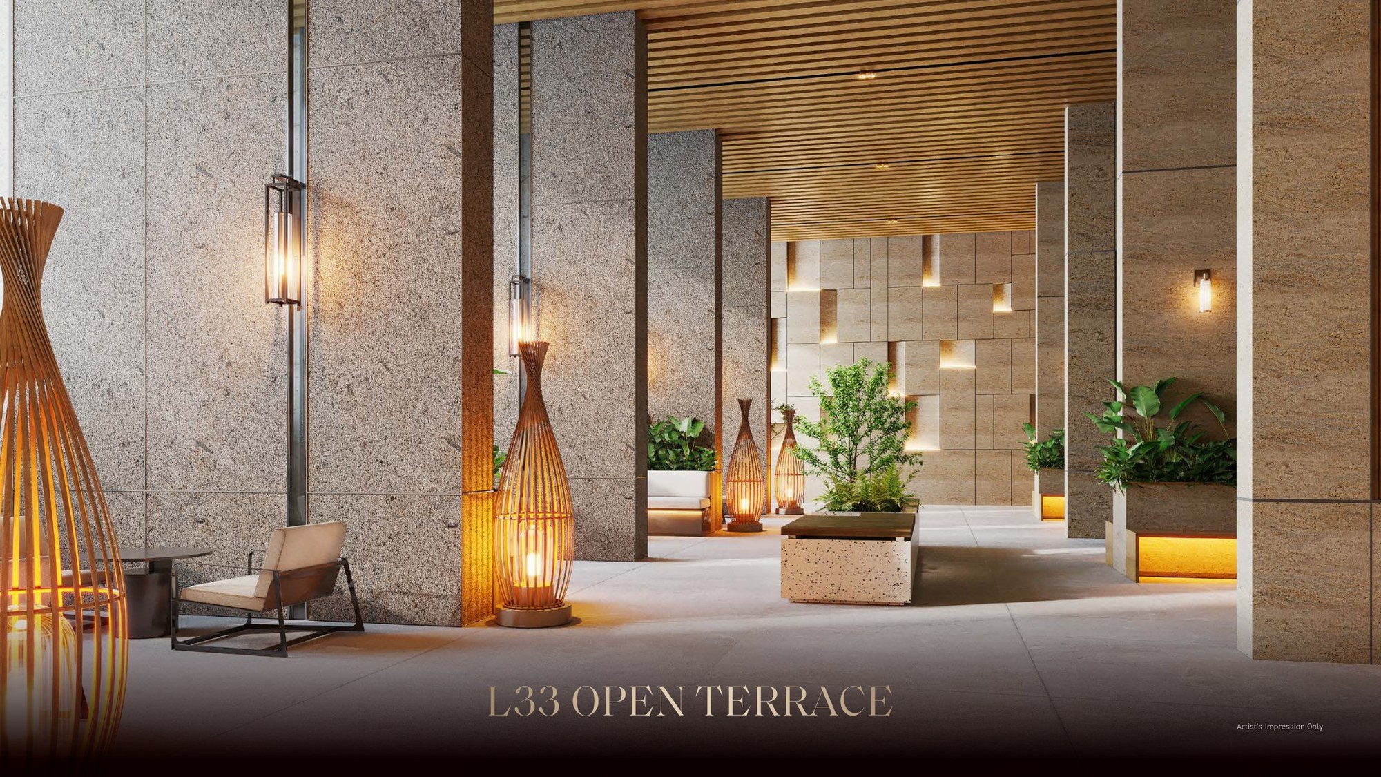 Armani Hallson KLCC — SOHO Tower open terrace, Level 33, artist's impression