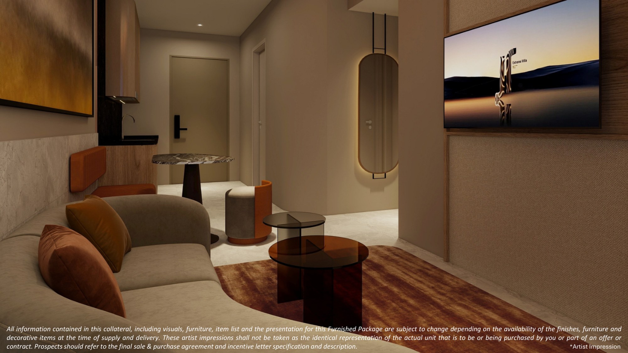 Divine KLCC — Fully furnished package, Light Scheme option, artist's impression