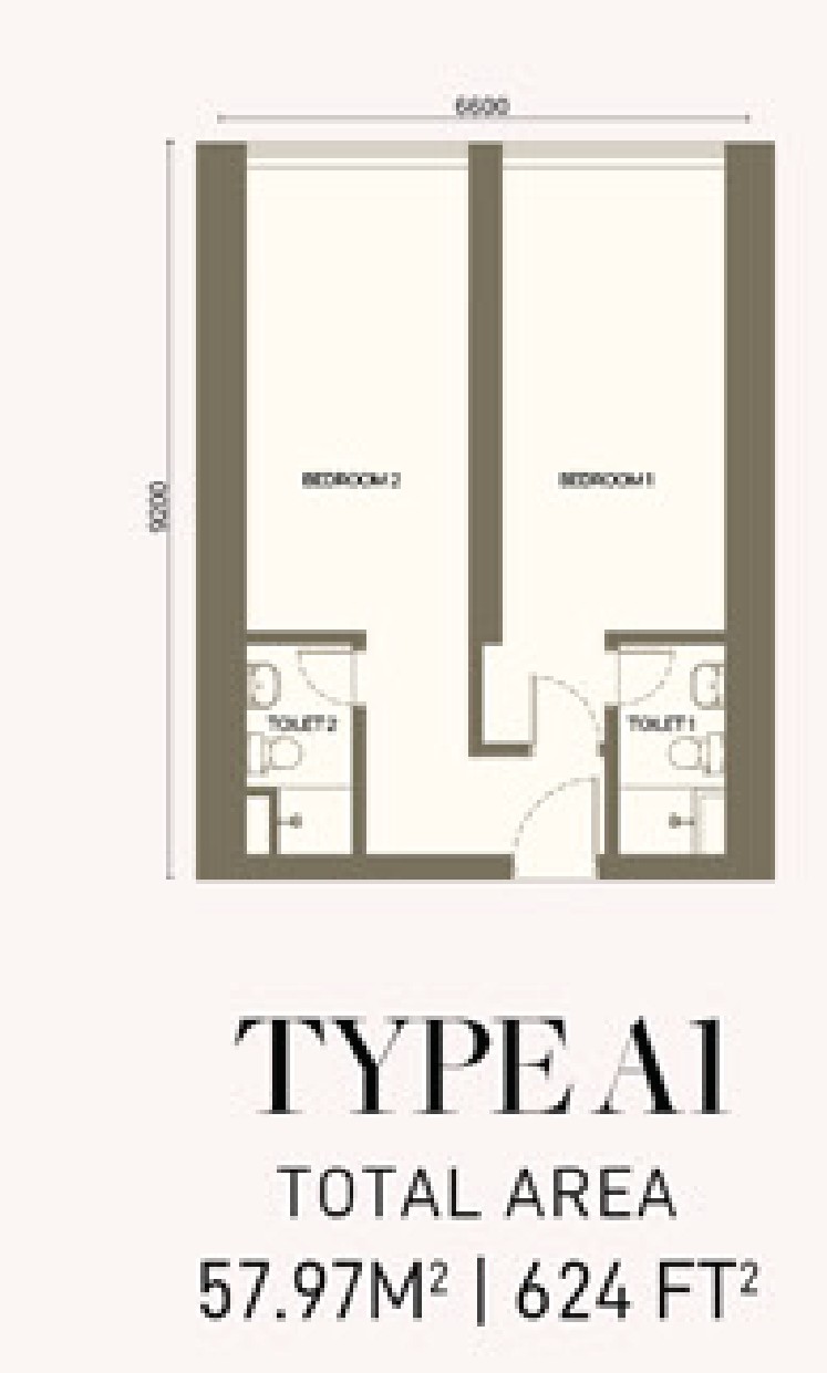 Armani Hallson KLCC Type A1 floor plan
