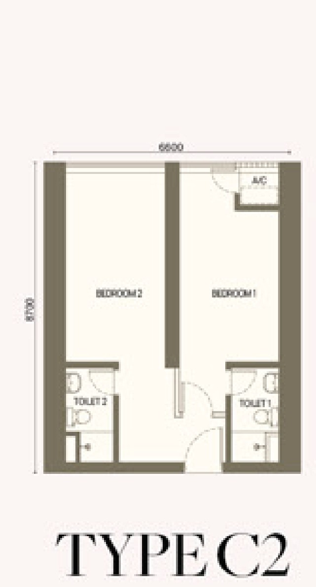 Armani Hallson KLCC Type C2 floor plan