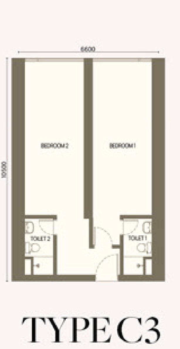 Armani Hallson KLCC Type C3 floor plan