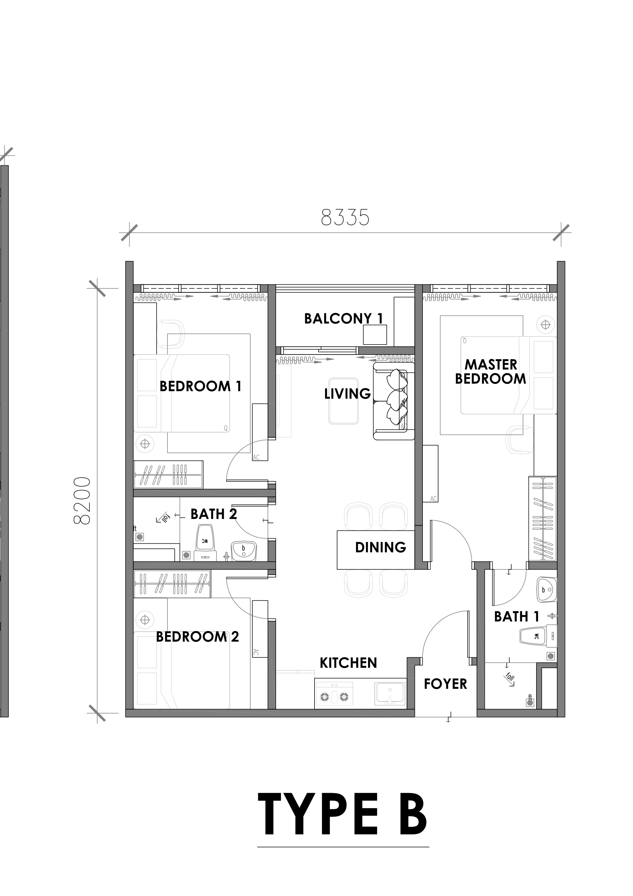 Brightwood Sungai Besi Type B floor plan