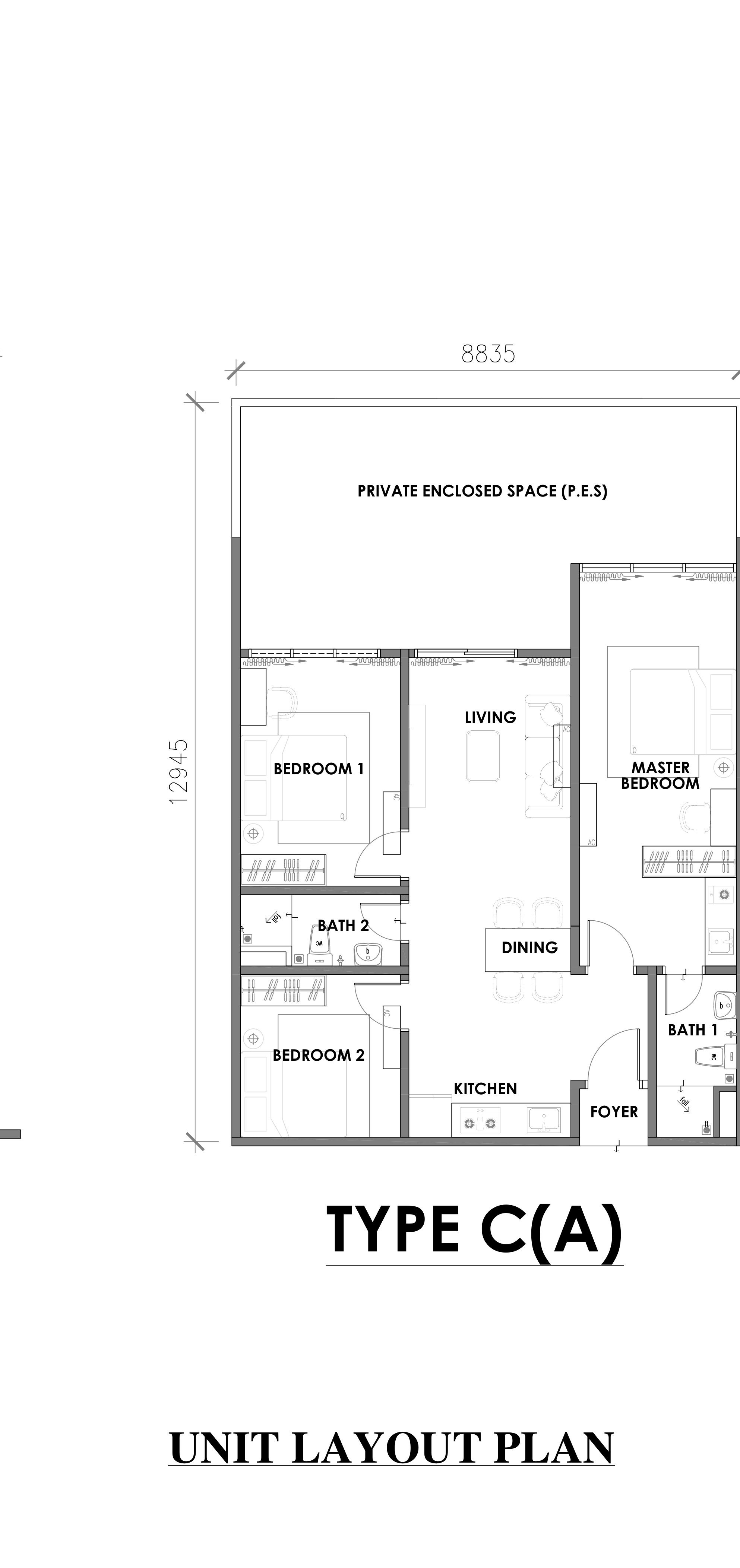 Brightwood Sungai Besi Type C(A) floor plan