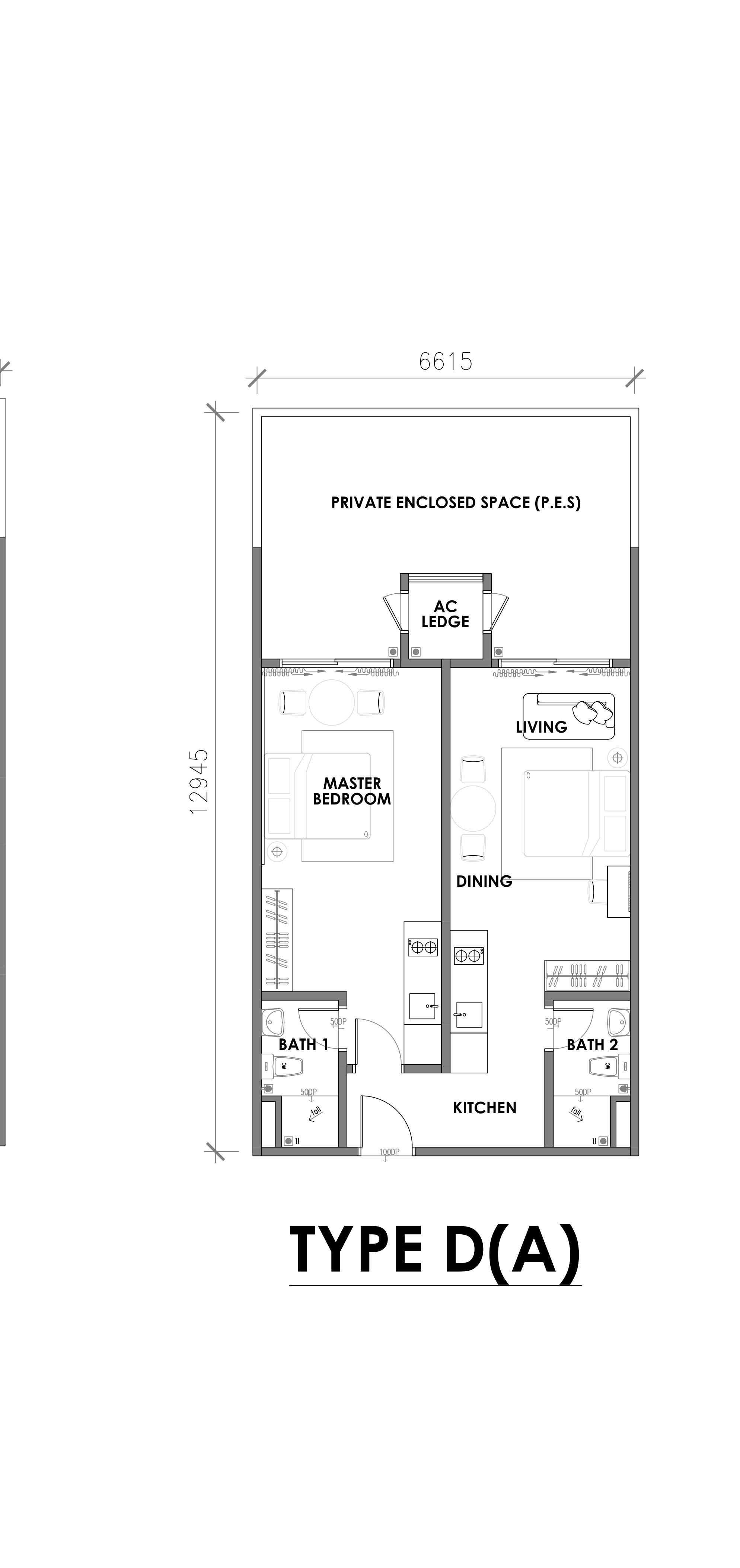 Brightwood Sungai Besi Type D(A) floor plan