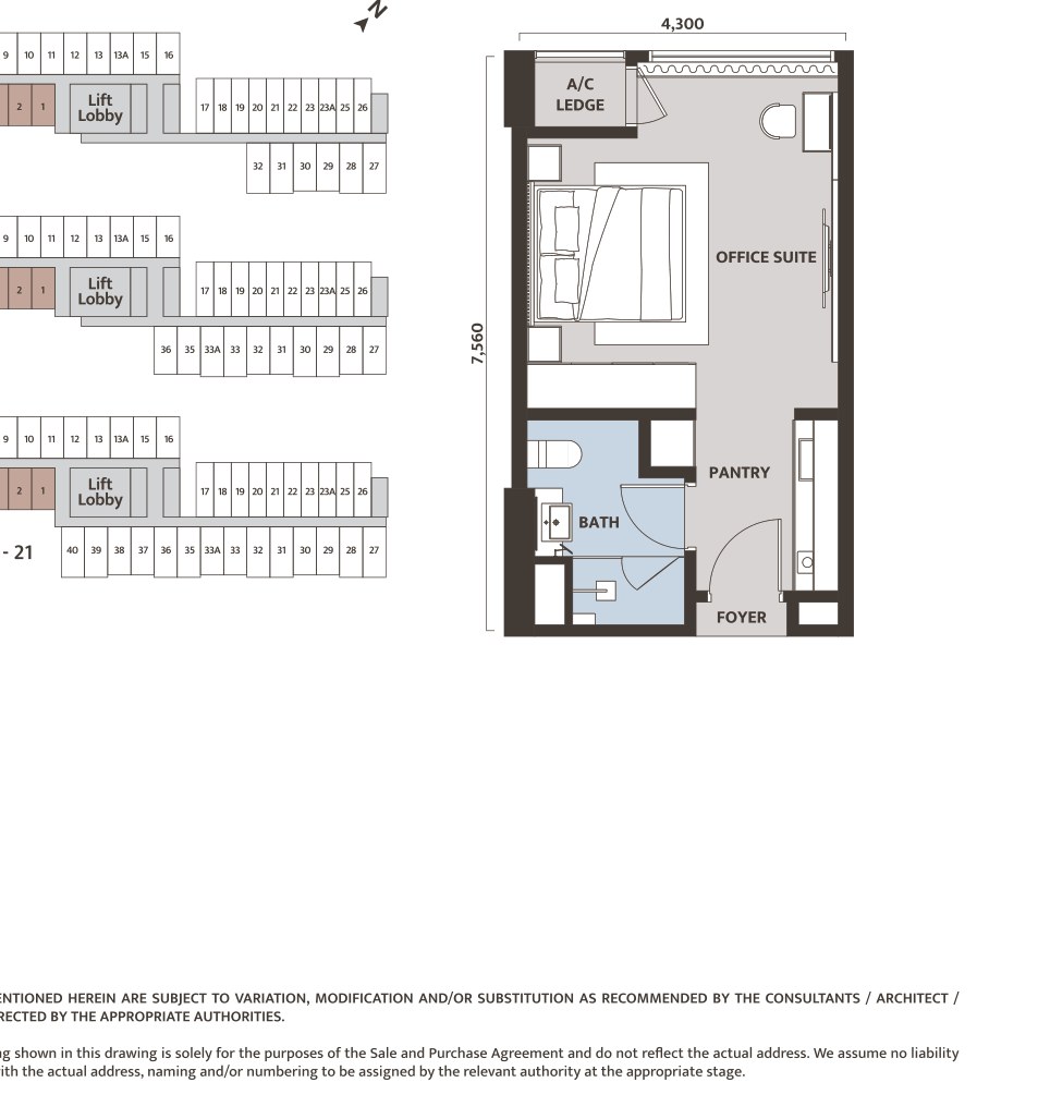 Dawn KLCC Type A1 floor plan