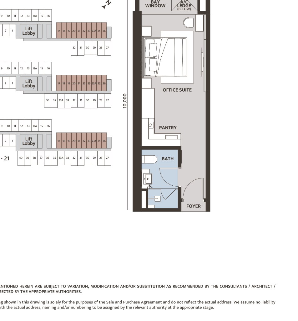 Dawn KLCC Type A4 floor plan