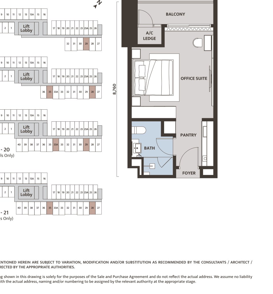 Dawn KLCC Type A6 floor plan