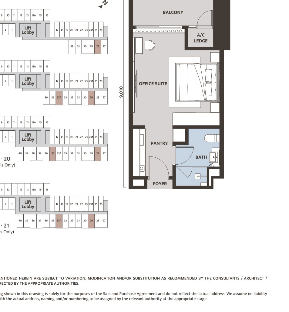 Dawn KLCC Type A7 floor plan