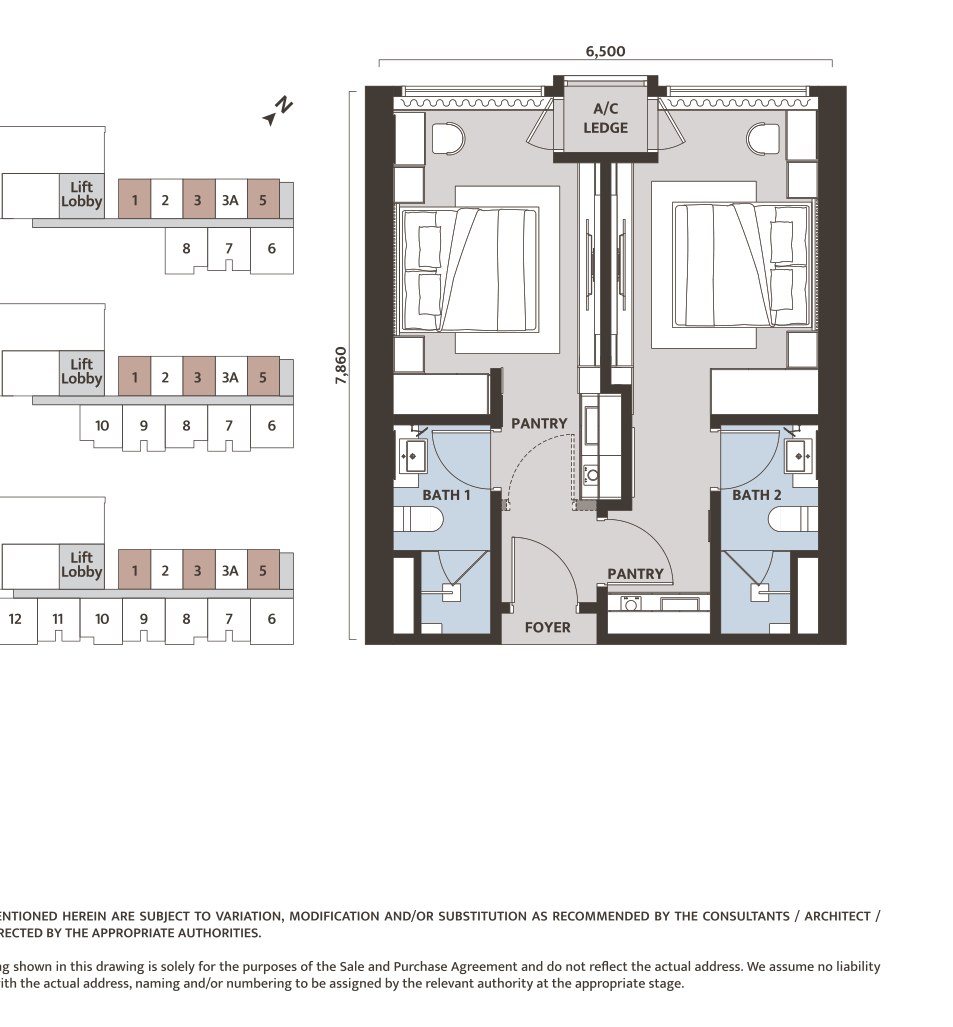Dawn KLCC Type B floor plan