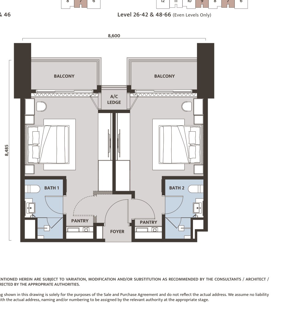Dawn KLCC Type C3 floor plan