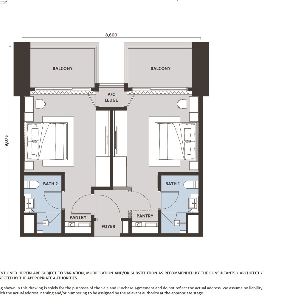 Dawn KLCC Type Ca floor plan