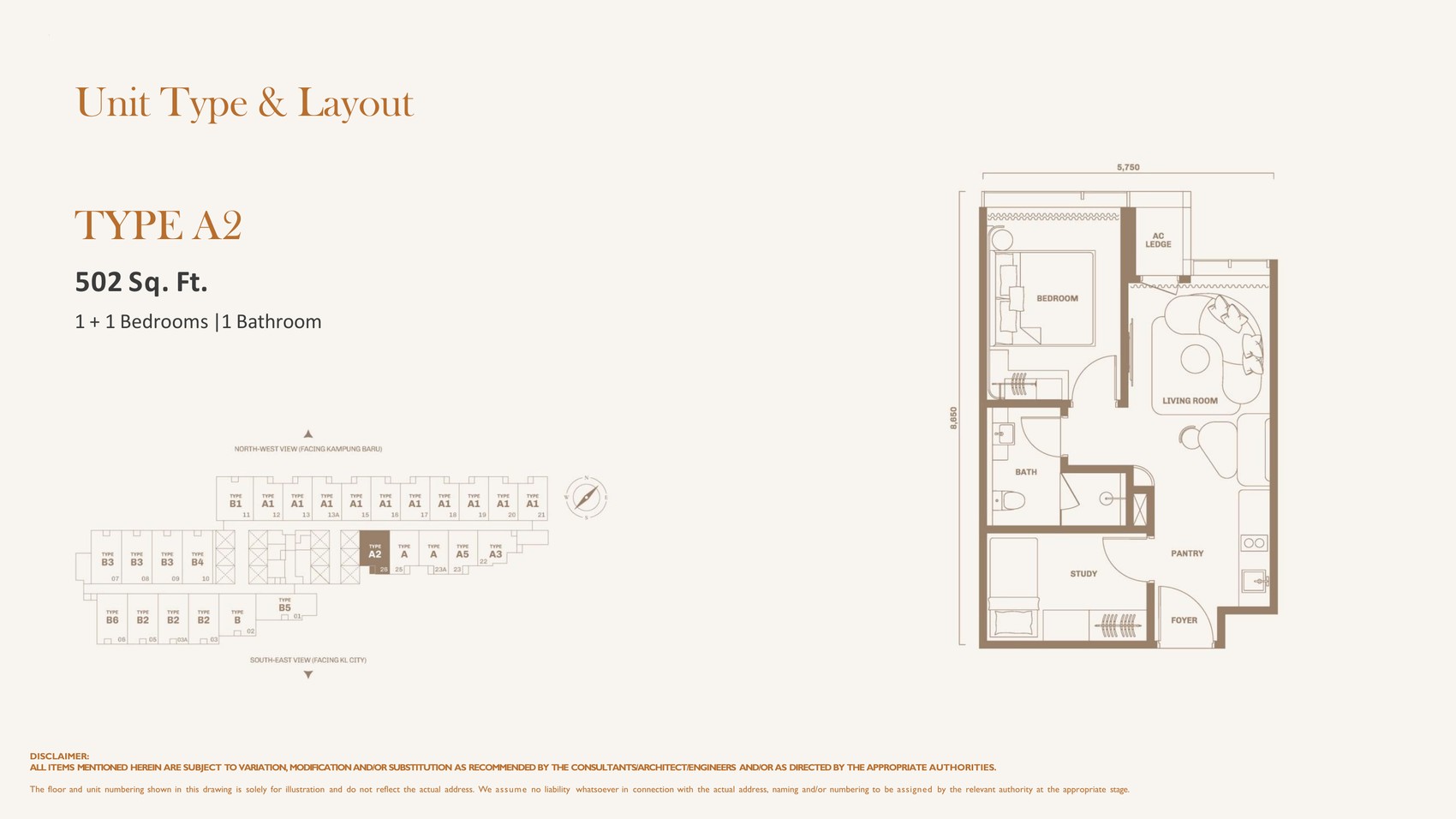 Divine KLCC Type A2 floor plan