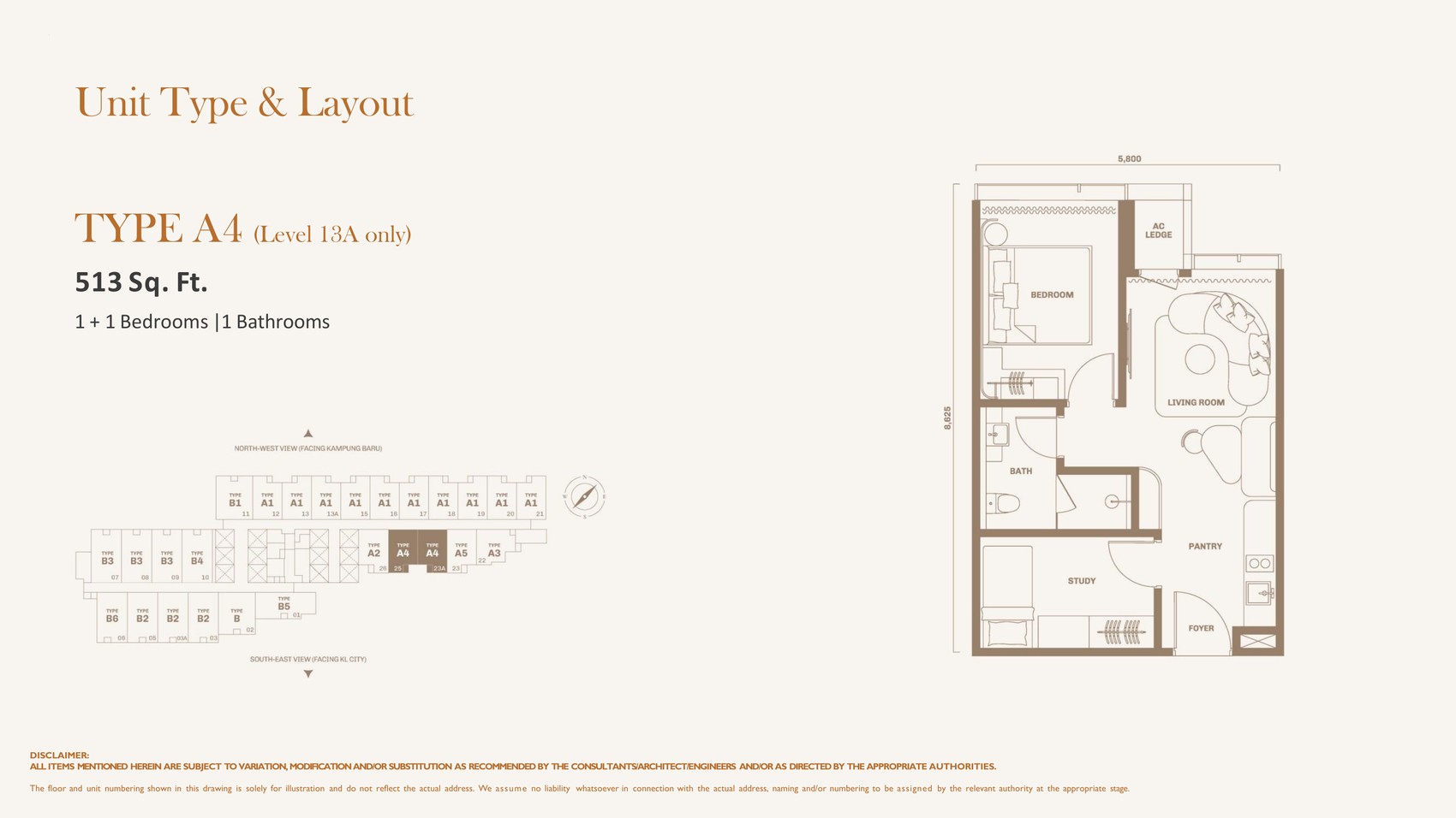 Divine KLCC Type A4 floor plan