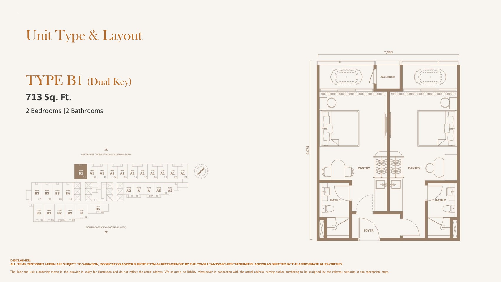 Divine KLCC Type B1 floor plan