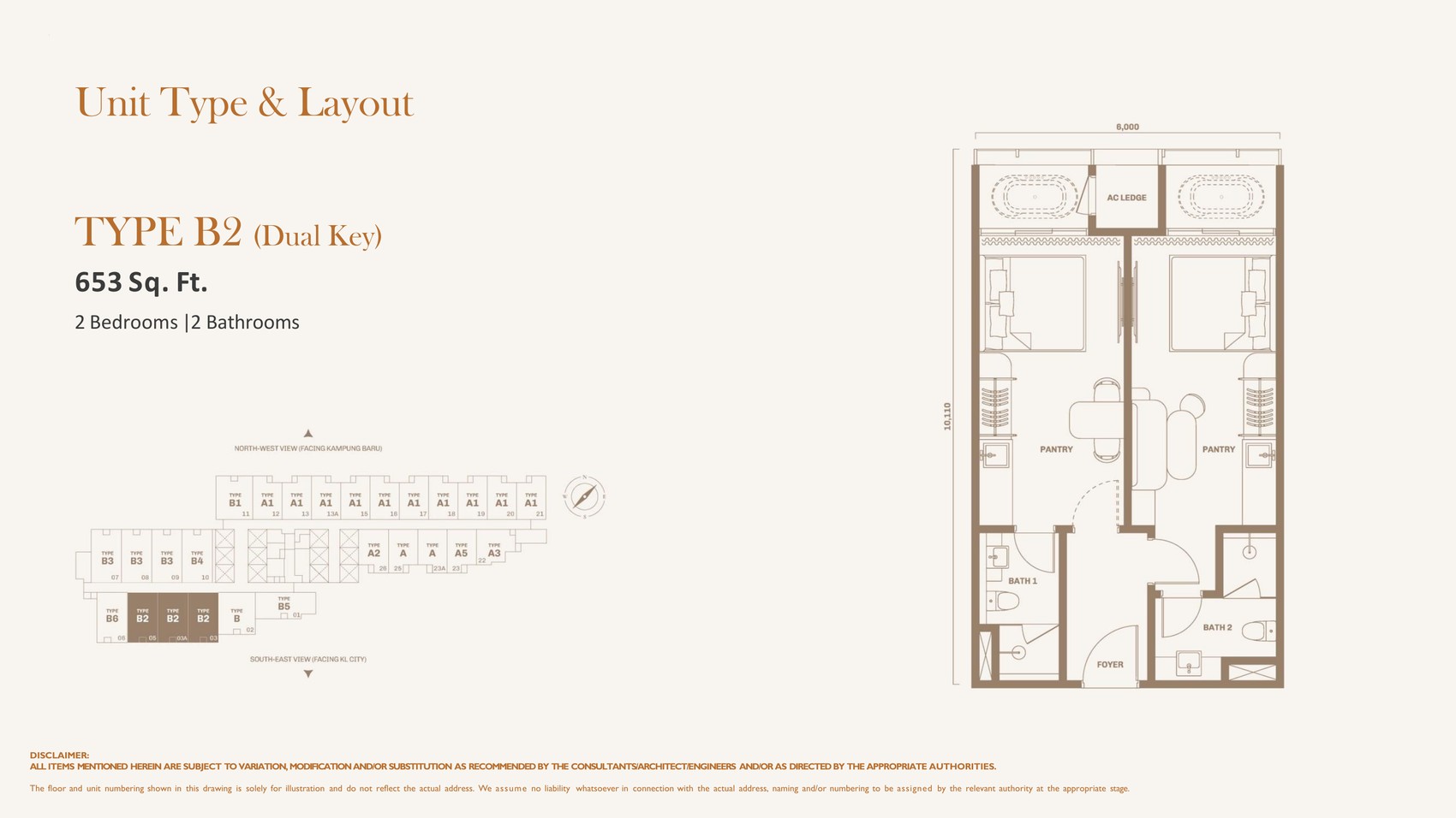Divine KLCC Type B2 floor plan
