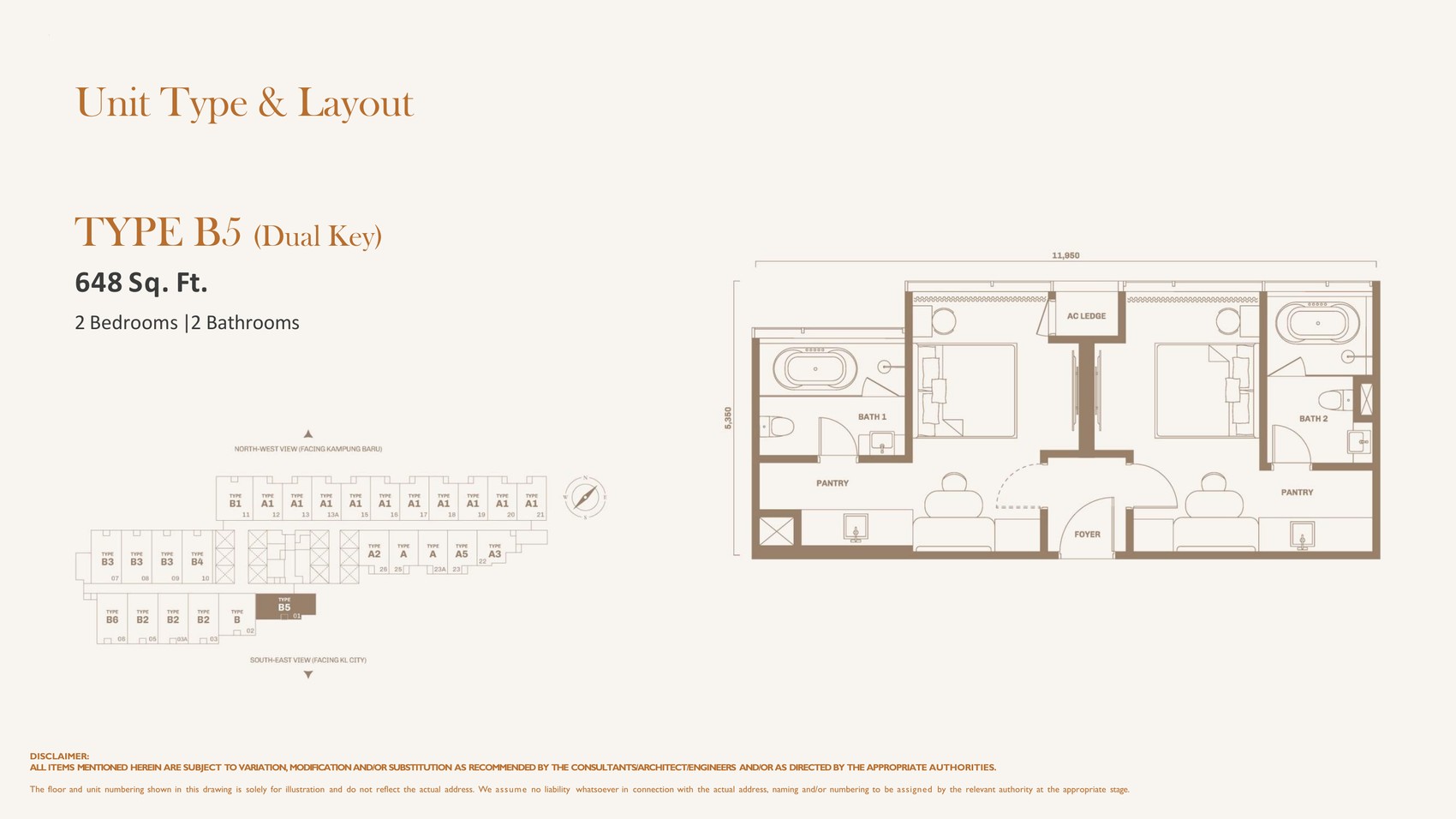 Divine KLCC Type B5 floor plan