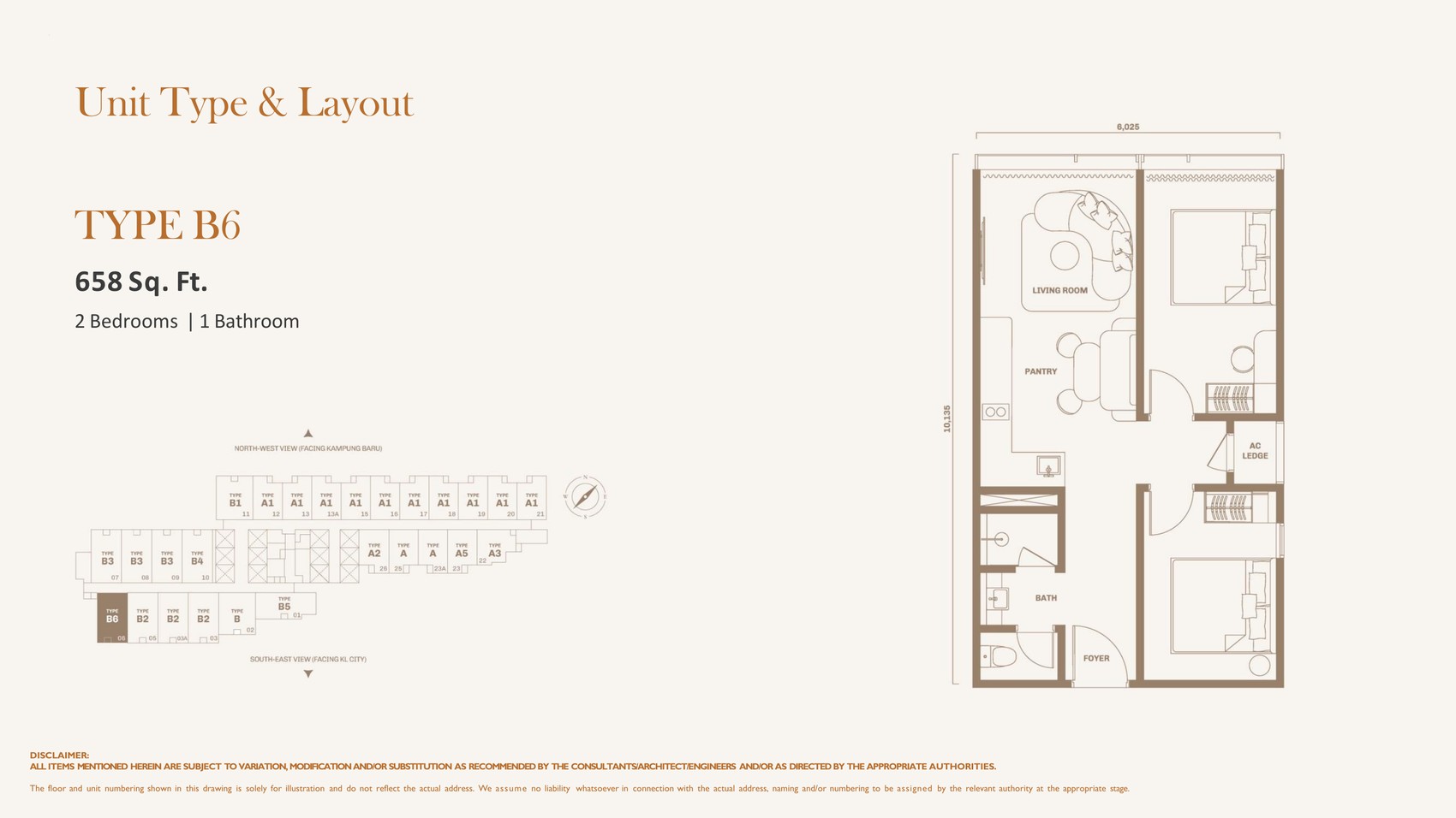 Divine KLCC Type B6 floor plan