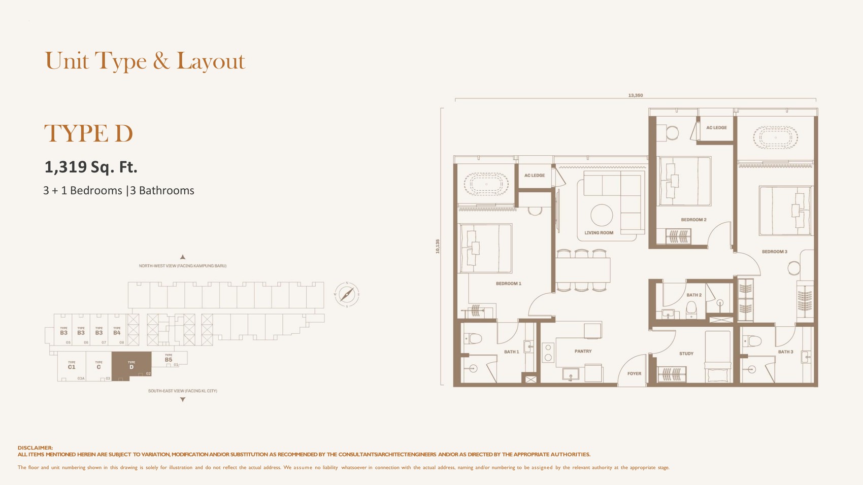 Divine KLCC Type D floor plan