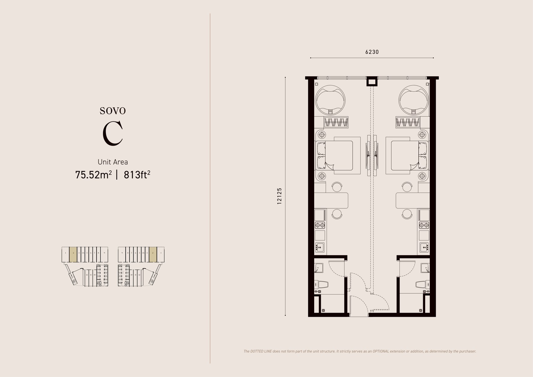 Armani Hallson KLCC Type C (SOVO) floor plan