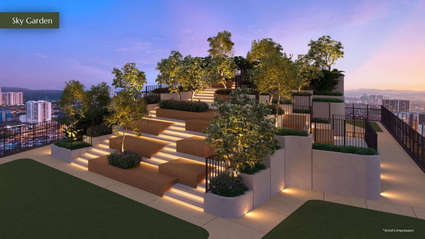 Ophira Resort Residences — Sky Garden, terraced seating, artist's impression